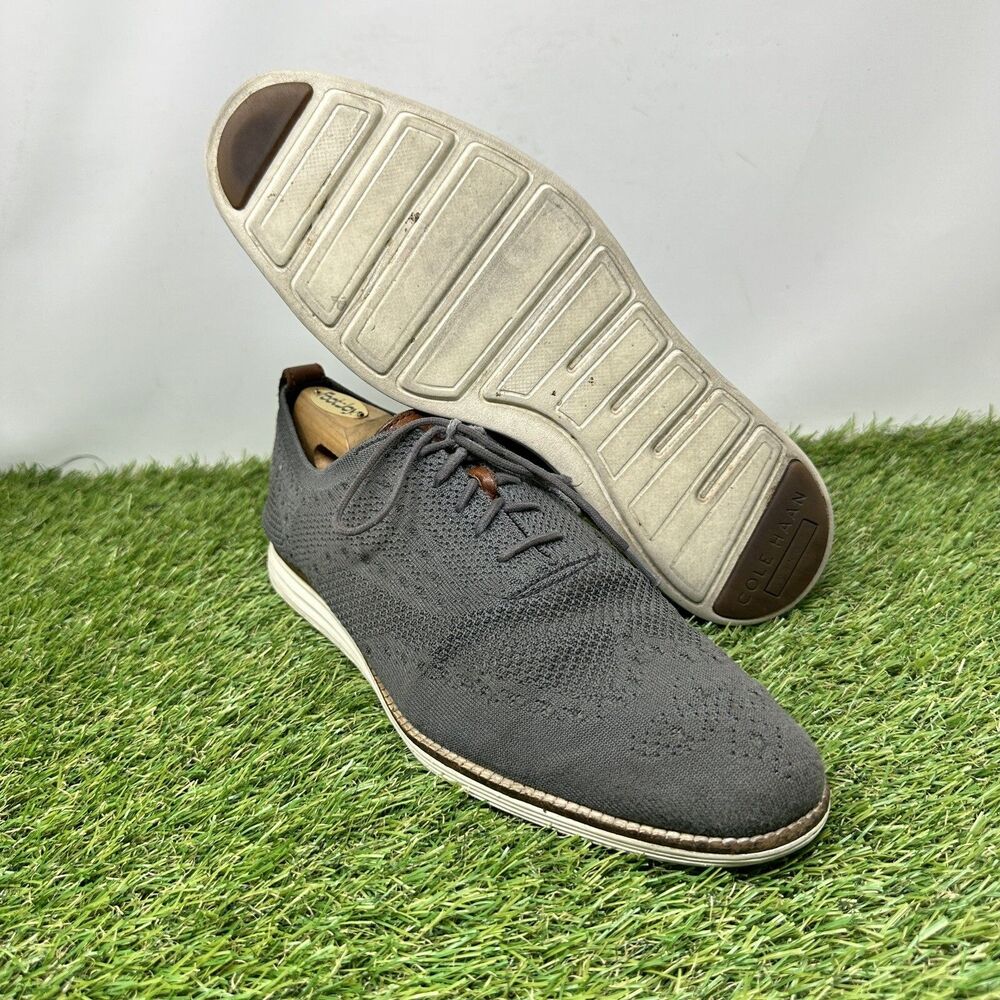 Cole Haan Original Grand Stitchlite Wingtip Oxford Gray C27961 Men’s Size 11.5 M